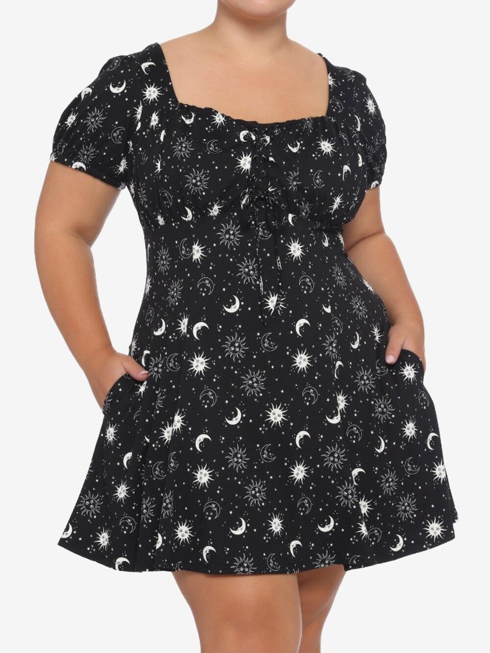 Hot Topic Celestial Moon & Stars Mini Dress 3